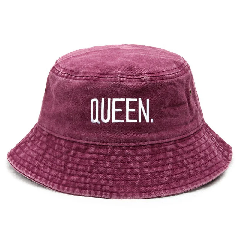 Bucket Hat Cotton - Kraliçe Yıkama Vintage Kova Şapka Yeni
